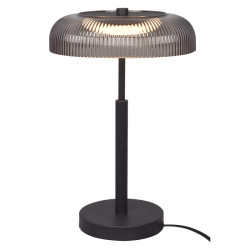 NOWOŚĆ T230757601 SOLVIA LAMPA STOŁOWA CZARNA+SZARA/BLACK+GREY ZUMA LINE