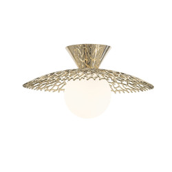 NOWOŚĆ A0600-01C-F7AA NICOSIA LAMPA SUFITOWA ZŁOTA/FRENCH GOLD ZUMA LINE