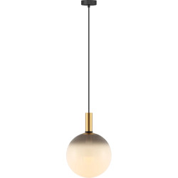 NOWOŚĆ DU31771/1L NUA LAMPA WISZĄCA CZARNY MAT+ZŁOTY/MATT BLACK+GOLD ZUMA LINE