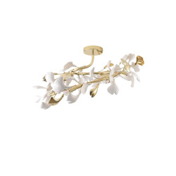 NOWOŚĆ MX2858-6-EGN LEAF LAMPA SUFITOWA ZŁOTA\\GOLD ZUMA LINE