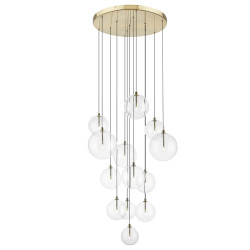 NOWOŚĆ P0606-13B-2GAC MILAN LAMPA WISZĄCA ZŁOTA/GOLD ZUMA LINE