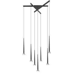 NOWOŚĆ P0603-07C-P7B1  BOSTON LAMPA WISZĄCA CZARNY MAT/MATT BLACK ZUMA LINE