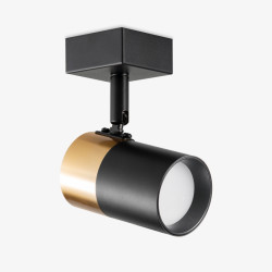NOWOŚĆ OB-2204BD-1-BK FORI KINKIET CZARNY-ZŁOTY/BLACK-GOLD ZUMA LINE