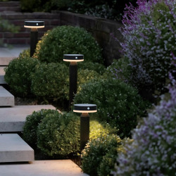 NOWOŚĆ PT33613 CARLI LAMPA OGRODOWA ZEWNĘTRZNA SOLARNA CZARNA/BLACK ZUMA LINE