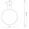 Lampa wisząca Echo Vertical 70 Ramko 67294 Okrąg
