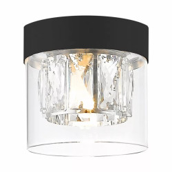 NOWOŚĆ C0389-01A-P7AC GEM LAMPA SUFITOWA CZARNY MAT/MATT BLACK ZUMA LINE