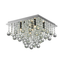 NOWOŚĆ RLX92711-5 RANGEL LAMPA SUFITOWA SREBRNA/SILVER ZUMA LINE
