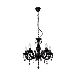 NOWOŚĆ RLD94016-5B MAGNOLIA LAMPA WISZĄCA CZARNA/BLACK ZUMA LINE