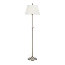 Lampa podłogowa z abażurem 108972 OXFORD 1L Biały/Antyczne złoto Markslojd