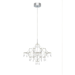 Lampa wisząca 108869 EFESOS Żyrandol 60cm Stal/Przezroczysty Markslojd