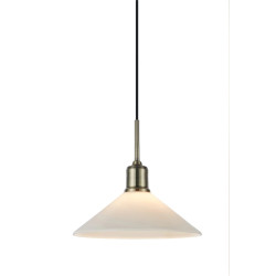 Lampa wisząca 108867 VELA 1L Antyczne złoto/ Biały klosz Markslojd