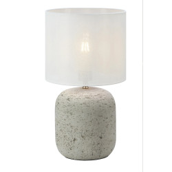 Lampa stołowa, Lampka nocna z abażurem, betonowa podstawa 108862 MONTAGNA 1L 45cm...