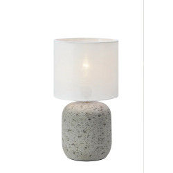 Lampa stołowa, Lampka nocna z abażurem, betonowa podstawa 108861 MONTAGNA 1L 32cm...