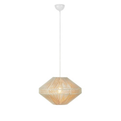 Lampa wisząca z ażurowym abażurem 108823 RAZZO 1L Beżowa Markslojd
