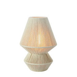 Lampa stołowa, lampka nocna ażurowa 108821 RAZZO 1L 34cm Beżowa Markslojd
