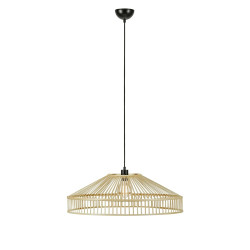 Lampa wisząca z abażurem ażurowa 108783 TAPA 1L Naturalny słomkowy Markslojd