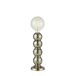 Lampa stołowa, lampka nocna 108781 GONG 1L Srebrna Markslojd
