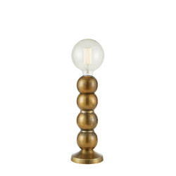 Lampa stołowa, lampka nocna 108780 GONG 1L Złota Markslojd