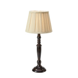 Lampa stołowa z abażurem 108776 CHOCOLAT 1L 46cm Beżowa/Ciemno Brązowa Markslojd