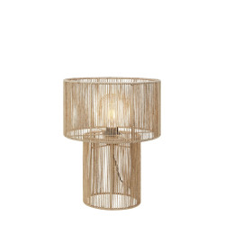 Lampa stołowa pleciona, ażurowa 108769 SOGA 1L Naturalny słomkowy Markslojd