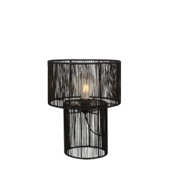 Lampa stołowa pleciona, ażurowa 108768 SOGA 1L Czarny Markslojd