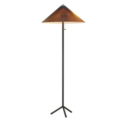 Lampa podłogowa z plisowanym abażurem 108761 PLISADO 2L Czarny/Szary Markslojd
