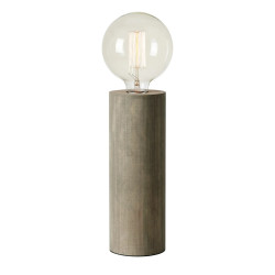 Lampa stołowa, lampka nocna drewno 108756 LEGNA 1L 28cm Szary Markslojd