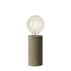 Lampa stołowa, lampka nocna drewno 108755 LEGNA 1L 20cm Szary Markslojd