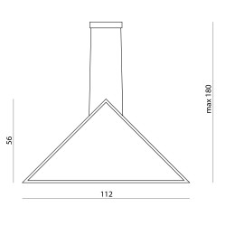 Lampa wisząca Origami Vertical 66457 Ramko geometryczna