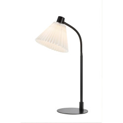 Lampa stołowa z plisowanym abażurem 108697 MIRA 1L Czarny/Biały Markslojd
