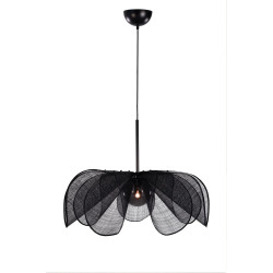 Lampa wisząca z abażurem 108662 STYRKA 1L 75cm Czarna/Dymiona  Markslojd