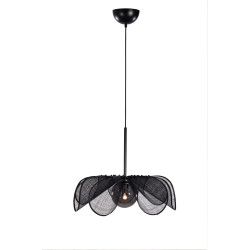 Lampa wisząca z abażurem 108660 STYRKA 1L 63cm Czarny/Dymiony Markslojd