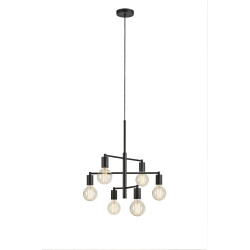 Lampa wisząca, Żyrandol 108717 CIELO 6L Sandy Czarna Markslojd