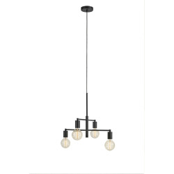 Lampa wisząca, Żyrandol 108716 CIELO 4L Sandy Czarna Markslojd