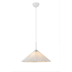 Lampa wisząca z plisowanym abażurem 108711 PLISADO 1L 50cm Biała Markslojd