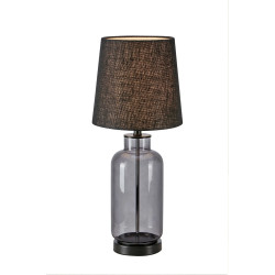 Lampa gabinetowa z abażurem 108696 COSTERO 1L 61,5cm Dymiona podstawa/Czarny klosz...