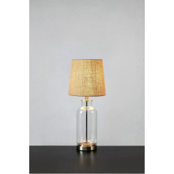 Lampa gabinetowa z abażurem 108694 COSTERO 1L 61,5cm Przezroczysta podstawa/Beżowy...