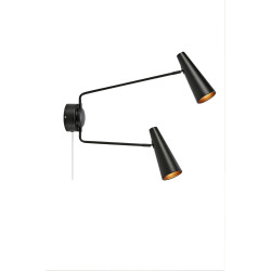 Kinkiet, Lampa ścienna podwójna z wysięgnikiem 108690 PEAK 2L Czarny Markslojd