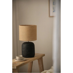Lampa gabinetowa, Lampka nocna 108684 MONTAGNA 1L 45cm Czarny/ Beżowy abażur Markslojd