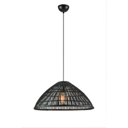 Lampa wisząca ażurowa 108674 CAPELLO 1L Czarny abażur Markslojd
