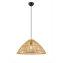 Lampa wisząca ażurowa 108673 CAPELLO 1L Naturalny słomkowy abażur Markslojd
