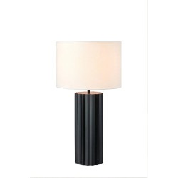 Lampa gabinetowa z abażurem 108670 HASHIRA 1L Czarny/ Biały Markslojd