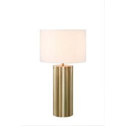 Lampa gabinetowa z abażurem 108669 HASHIRA 1L Mosiądz/ Biały Markslojd