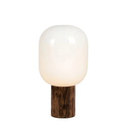Lampa gabinetowa, Lampka nocna z koszem 108663 SKENE 1L Biały/ Podpalane drewno Markslojd
