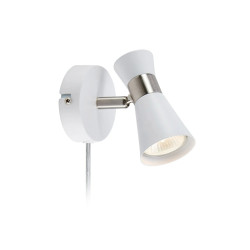 Kinkiet, Lampa ścienna, reflektorek 108627 FOLIE 1L Biały/ Nikiel Markslojd
