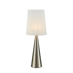 Lampa gabinetowa z abażurem 108624 CONUS 1L Nikiel/ Biały Markslojd