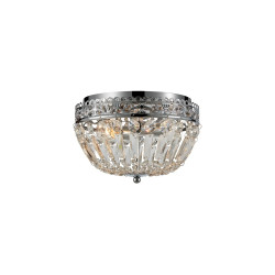 Plafon, Lampa sufitowa z kryształkami 108599 ETIENNE 2L IP21 Chrom/ Kryształy Markslojd