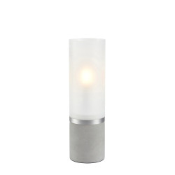 Lampka nocna z kloszem 108594 MOLO 1L 30cm Szary/ Mrożone szkło Markslojd