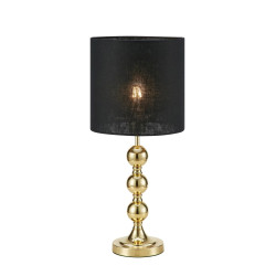 Lampa gabinetowa, Lampka nocna z abażurem 108574 OCTO 1L Złoty/ Czarny Markslojd