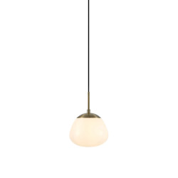 Lampa wisząca pojedyncza z kloszem Mała 108548 RISE 1L Biały/ Antyczny Markslojd
